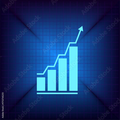 Light blue vector icon on a dark blue background.