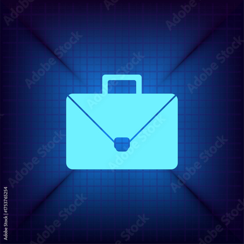 Light blue vector icon on a dark blue background.