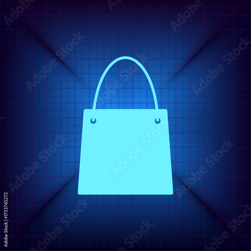 Light blue vector icon on a dark blue background.