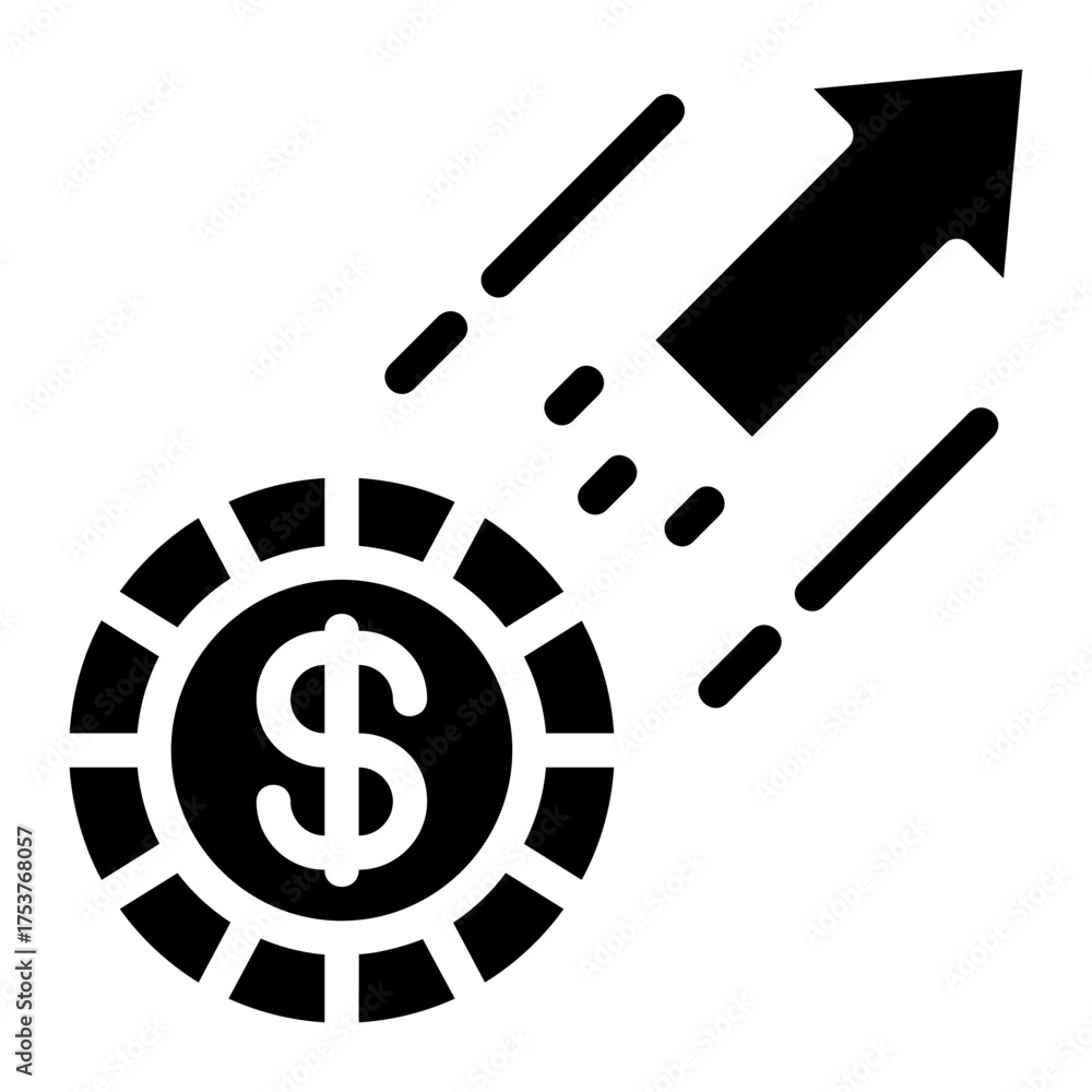 Obraz premium Increase Solid Icon