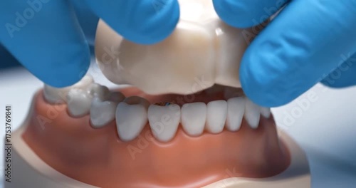 Anterior Dental Implant Placement. Modern restorative dentistry.