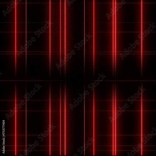 Abstract glowing red laser lines forming a grid. Futuristic cyber background for hacking, firewall, and high-tech interface concepts