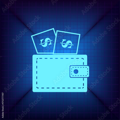 Light blue vector icon on a dark blue background.
