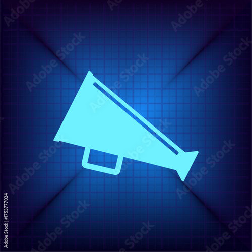 Light blue vector icon on a dark blue background.