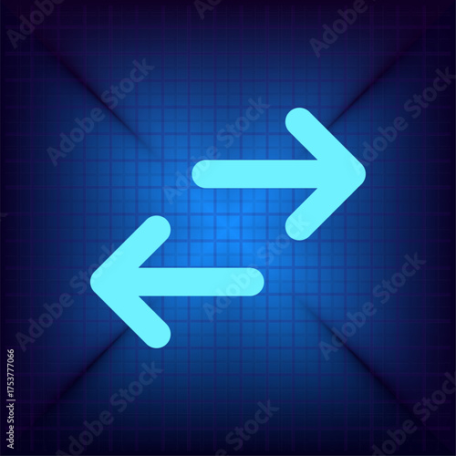 Light blue vector icon on a dark blue background.