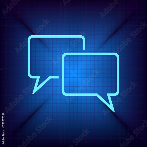 Light blue vector icon on a dark blue background.