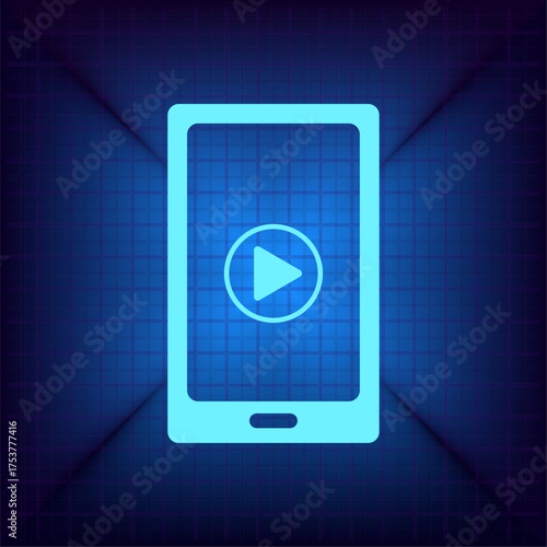 Light blue vector icon on a dark blue background.