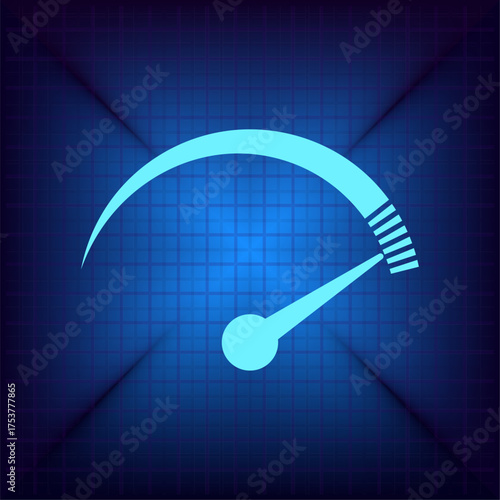 Light blue vector icon on a dark blue background.