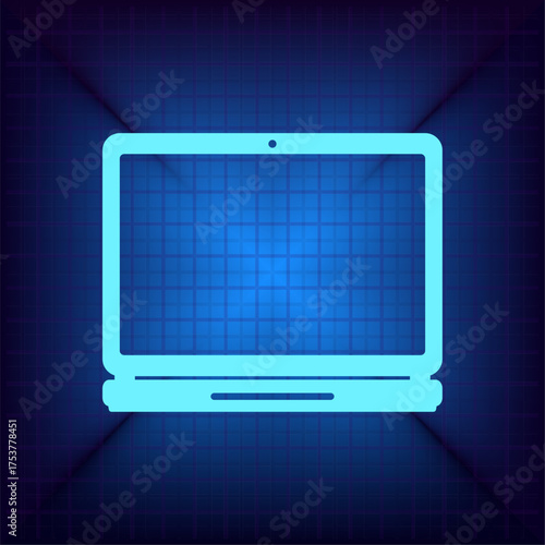 Light blue vector icon on a dark blue background.