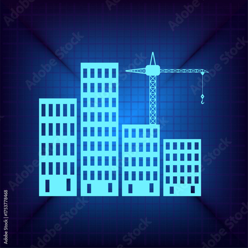 Light blue vector icon on a dark blue background.