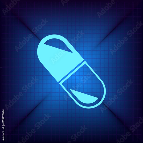 Light blue vector icon on a dark blue background.