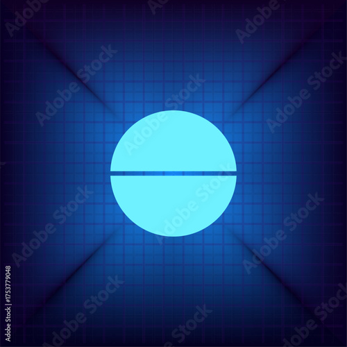 Light blue vector icon on a dark blue background.