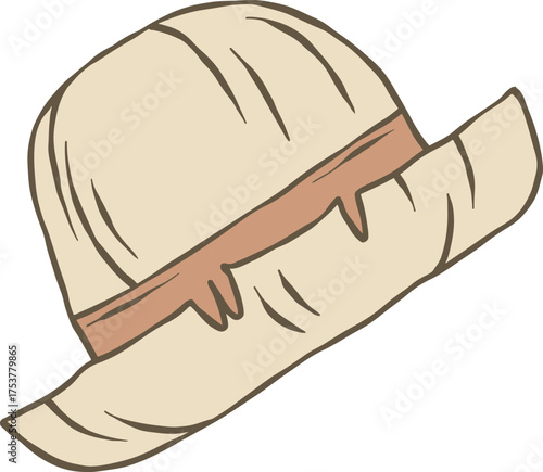 Farm Tools cartoon straw hat gardening headwear