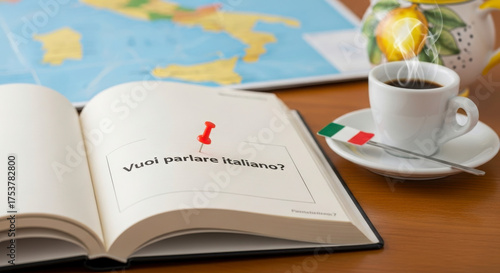 Journey planning and Italian language study over coffee