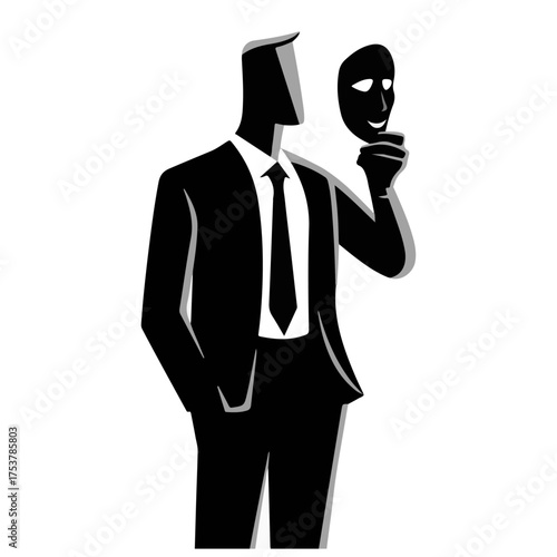 Business People Silhouette Set – Office Work, Leadership, Partnership, and Success Concepts in Vector Illustration