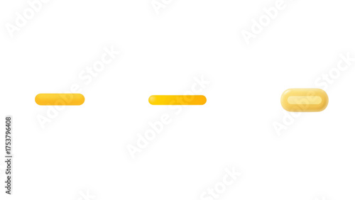 Yellow horizontal bar graphic vector design element for ui ux design and web development projects use case