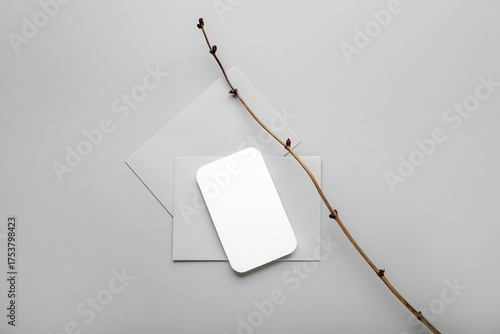 Composition with blank card...