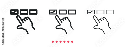 Options icon. Thin line icon vector