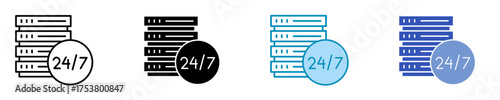 Availability   Icon Set Multiple Style Collection	