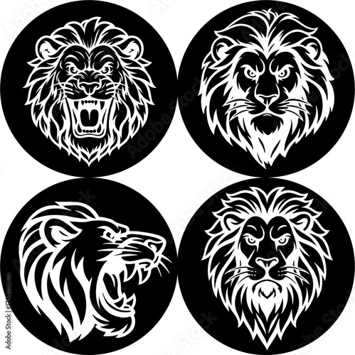 [BW] Lion logo vector.eps