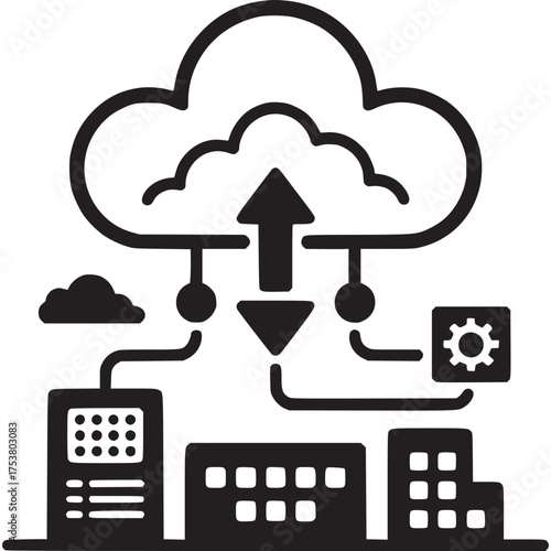 Vector art of abstract geometric pattern on beige background