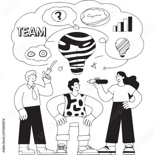 Vector art of abstract geometric pattern with black lines