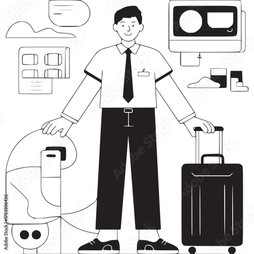 Vector art of seamless pattern of fish scales, vintage style