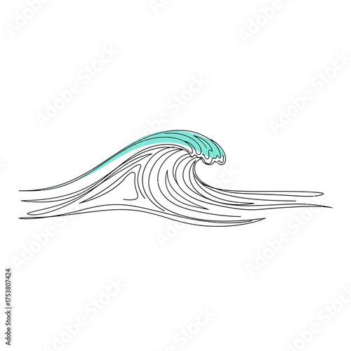 vector illustration of an abstract background water wave