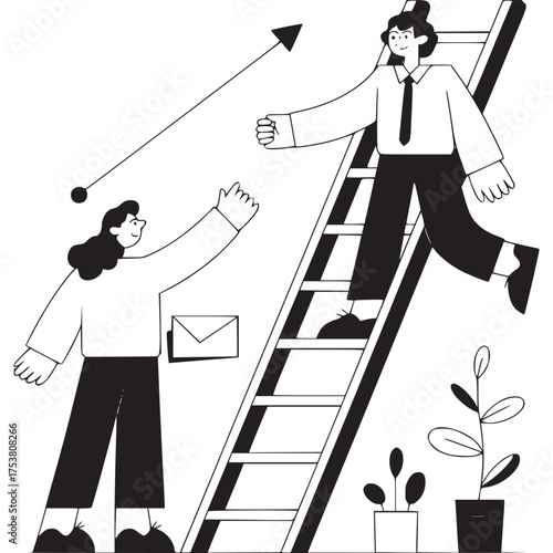 Vector art of stylized cartoon clouds