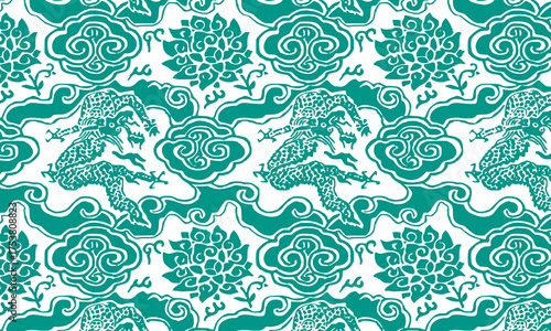 seamless pattern with floral elements