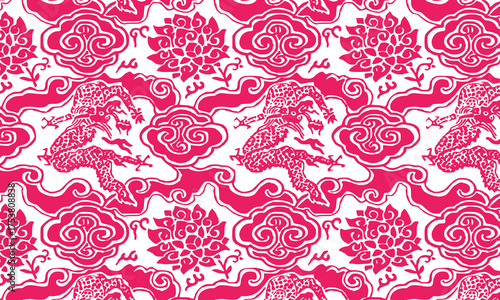seamless pattern with floral elements