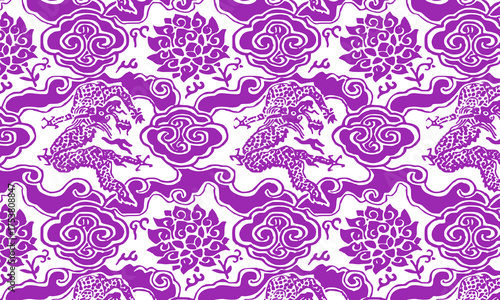 seamless pattern with floral elements