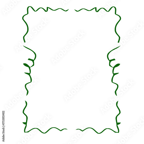 Christmas frame vector, festive border, holiday background, xmas decoration, winter design