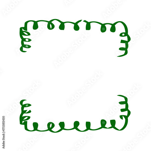 Christmas frame vector, festive border, holiday background, xmas decoration, winter design