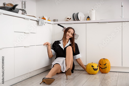 Beautiful young happy woman...