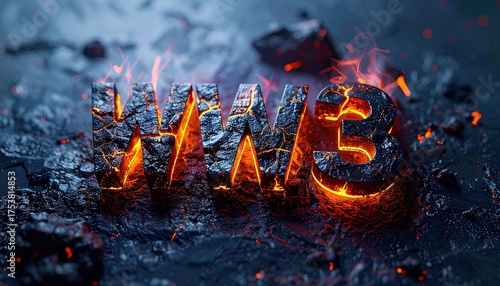 Explosive Imagery of World War 3 Concept