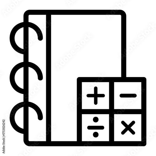 calculator Line Icon