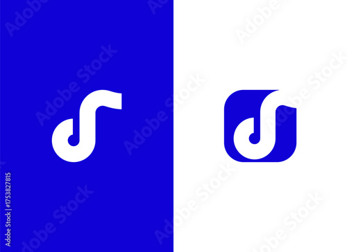 Modern Music Note Logo Design for Podcast, Studio, and Audio Brand Identity