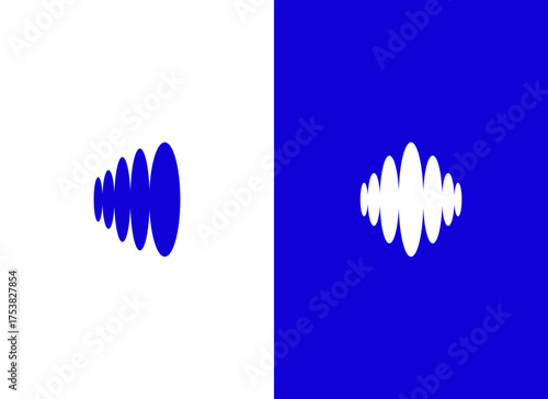 Minimal Sound Wave Logo Design for Audio Production, Podcast, and Music Studio Brand