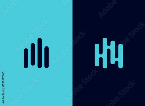Minimal Sound Wave Logo Design for Audio Production, Podcast, and Music Studio Brand