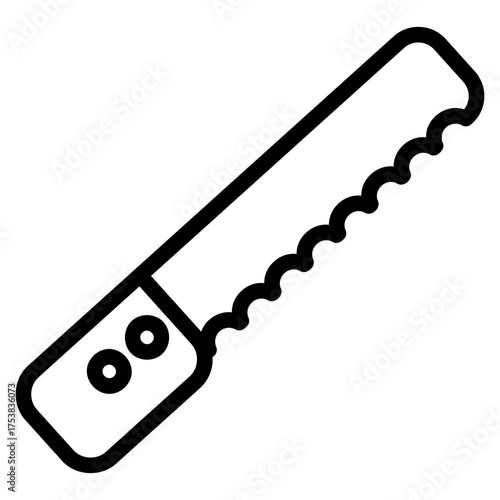 Bread knife icon