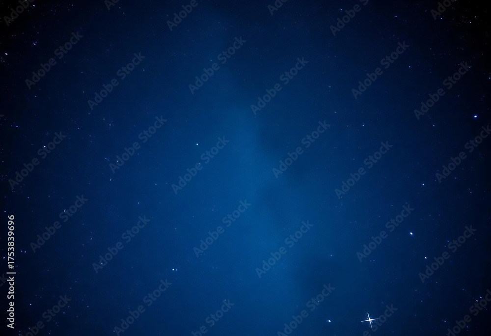 Fototapeta premium Deep blue night sky, countless twinkling stars scattered across the vast expanse, cosmos background, astronomy