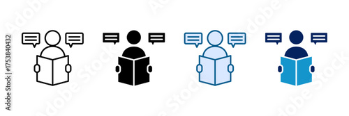 Storytelling Icon Set Multiple Style Collection