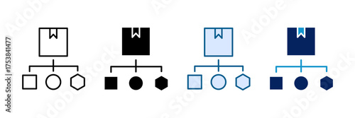 Product Variant Icon Set Multiple Style Collection