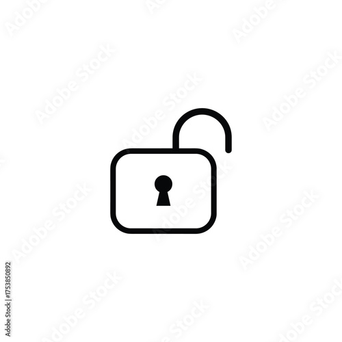 Lock icon set. Padlock open and closed. Locked and unlocked icon. Security symbol. Vector illustration.