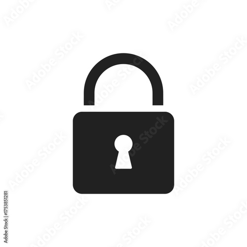 Lock icon set. Padlock open and closed. Locked and unlocked icon. Security symbol. Vector illustration.