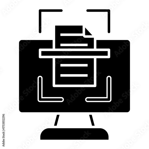 scanner Solid icon