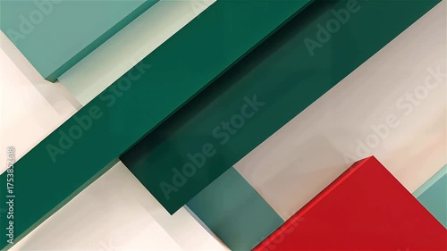 Colorful geometric shapes create a modern abstract background for art and design inspiration