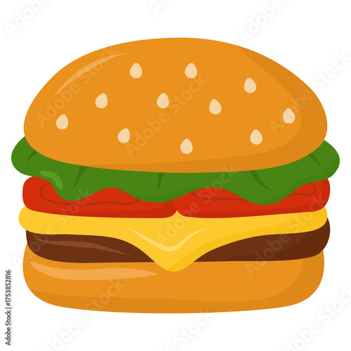 hamburger vector illustration