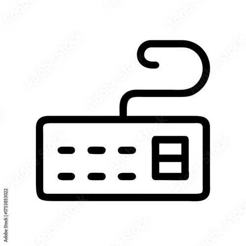 Illustration of a numeric keypad with a display